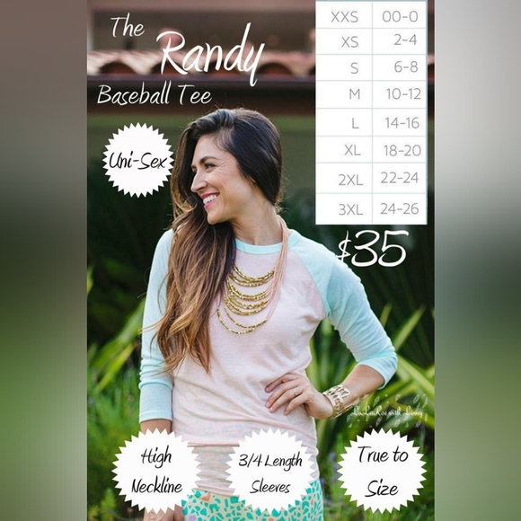 LulaRoe Randy Shirt - Picture 2 of 3